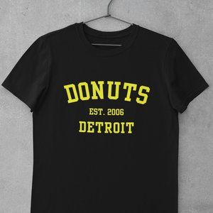 Donuts Shirt, Detroit, J. Dilla, 90's hip hop